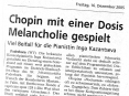 Inga Kazantseva - Chopin mit einer Dosis Melancholie gespielt