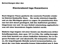 Inga Kazantseva - Klavierabend Inga Kazantseva